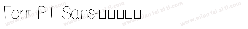 Font PT Sans字体转换